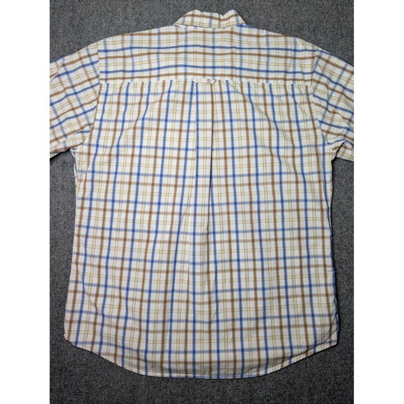 Pendleton Broadway Cloth Long Sleeve Button Down Shirt Blue Plaid Men's Large - Picture 2 of 4